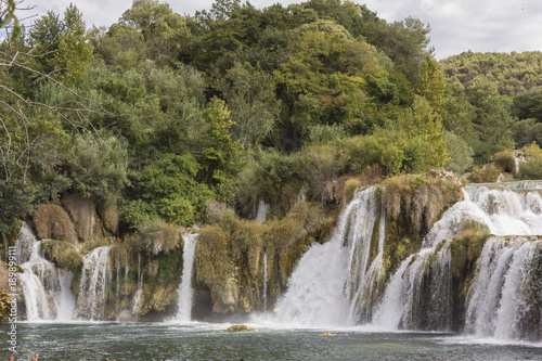 Krka National Park waterfalls in the Dalmatia regoion of Croatia, nobody around