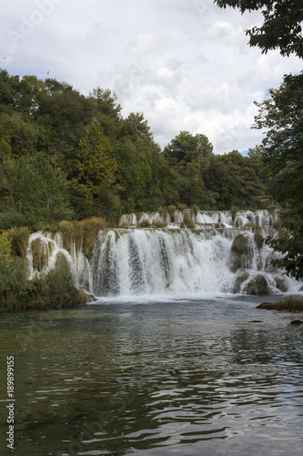 National parkland of Krka in Croatia  with its scenic waterfalls