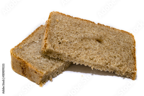 a piece of black bread