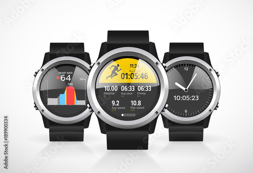 Sport smartwatch for runners - mobile application
