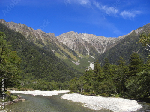 河童橋からの穂高連峰