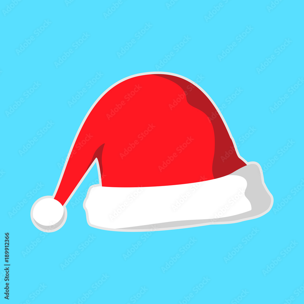 Christmas Santa Hat Vector Illustration Christmas Santa Hat Vector Illustration