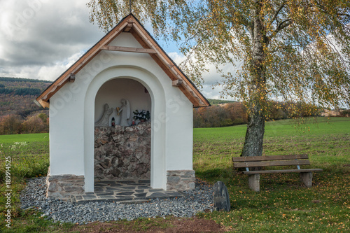 Tablou canvas Tiny Chapel in Western Germany