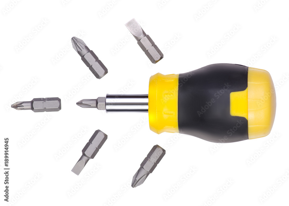 Screwdriver with nozzles Screwdriver with nozzles