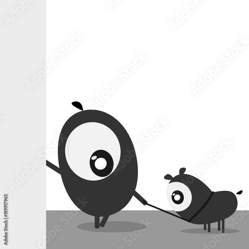 Tiny Monster mit Hund