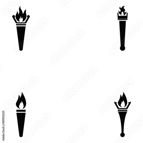 torch icon set