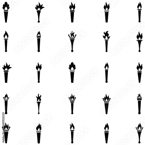 torch icon set