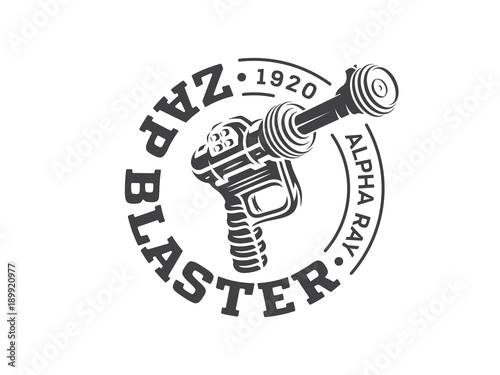 Zap blaster ray gun vector design