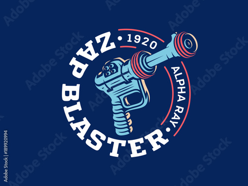 Zap blaster ray gun vector design