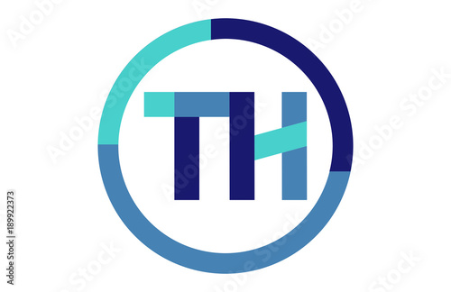 TH Global Circle Ribbon letter Logo 