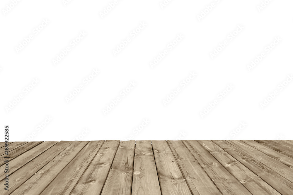 isolated wooden floor background
