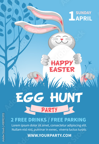 Easter Egg Hunt Flyer Template