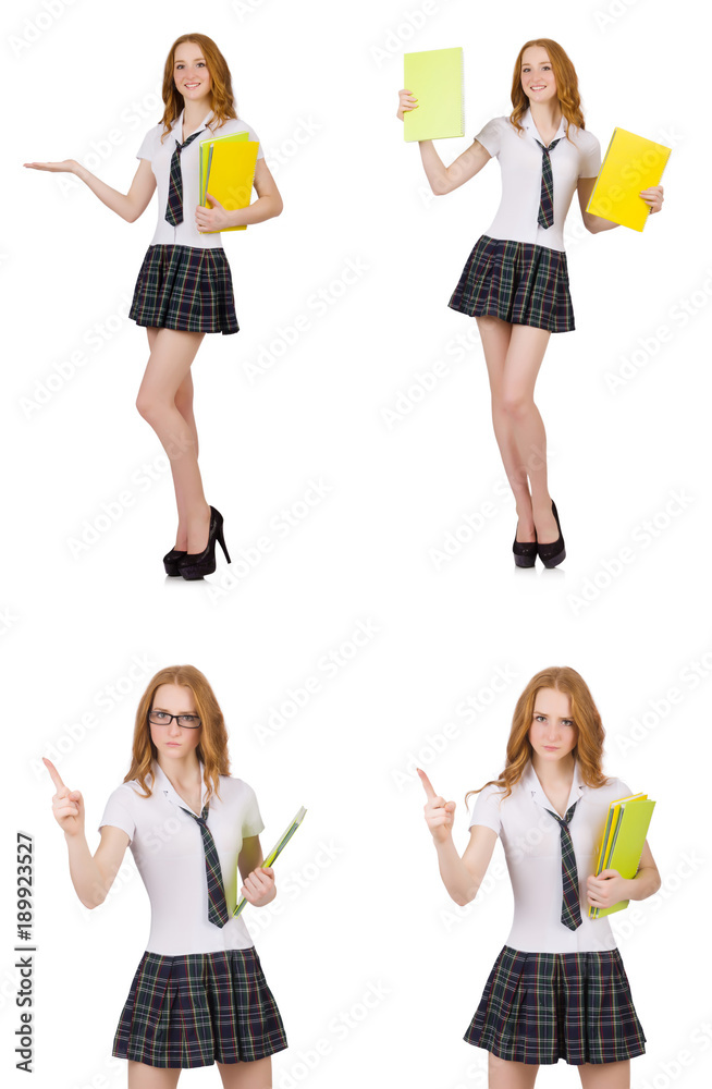 Young student isolated on the white Young student isolated on the white
