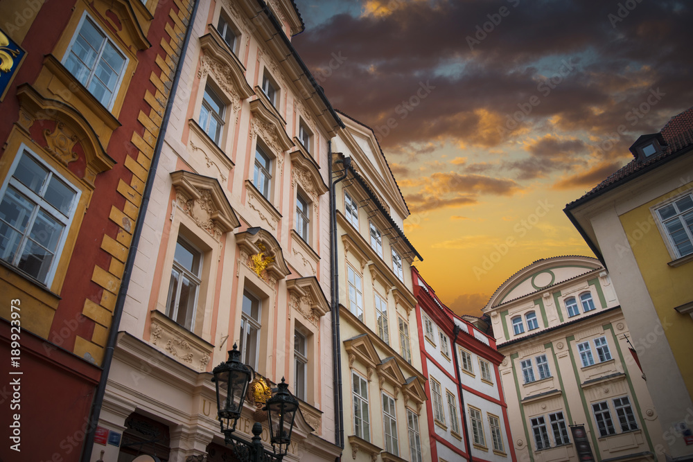 Obraz premium beautiful old streets of Prague.