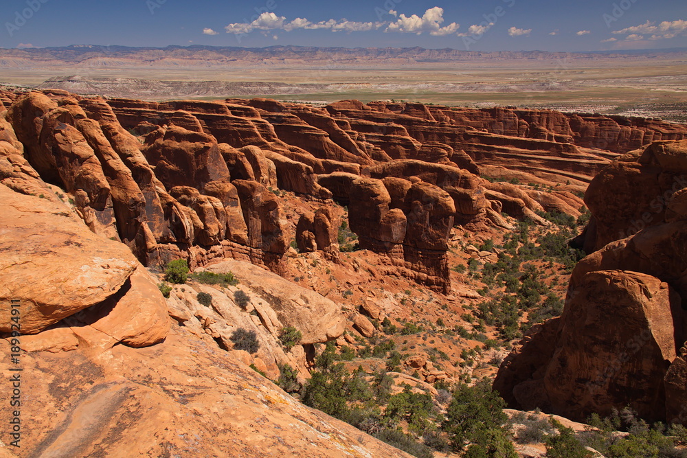 Rock formation in Arches National Park in Utah in the USA

