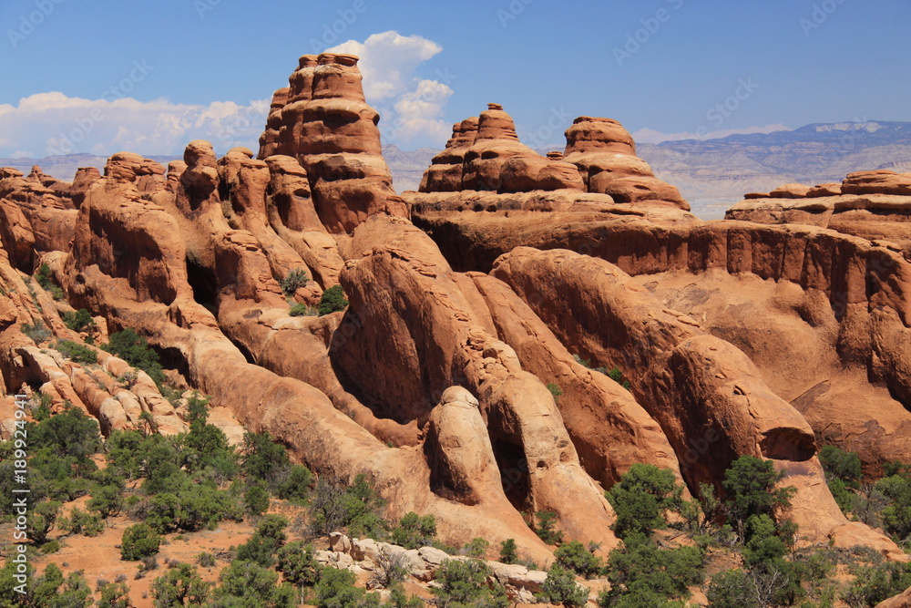 Rock formation in Arches National Park in Utah in the USA
Rock formation in Arches National Park in Utah in the USA