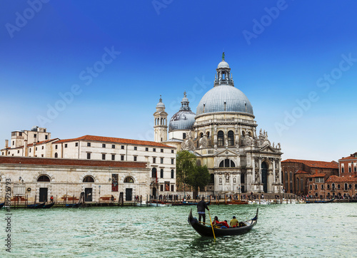 Venice, view of the the Grand canal and cathedral Santa Maria della Salute © vesta48