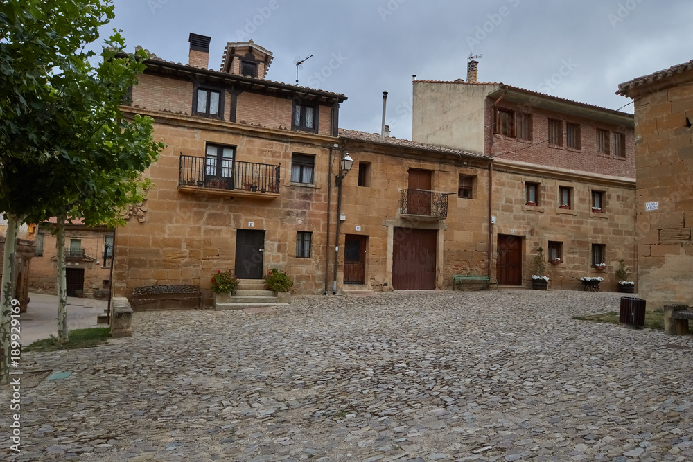 Briñas Village in La Rioja, Spain
