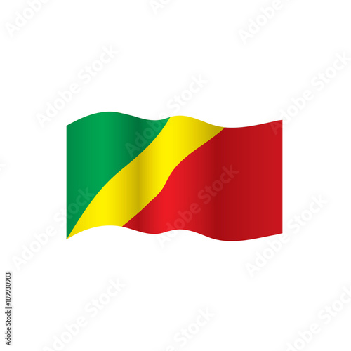 Congo flag  vector illustration