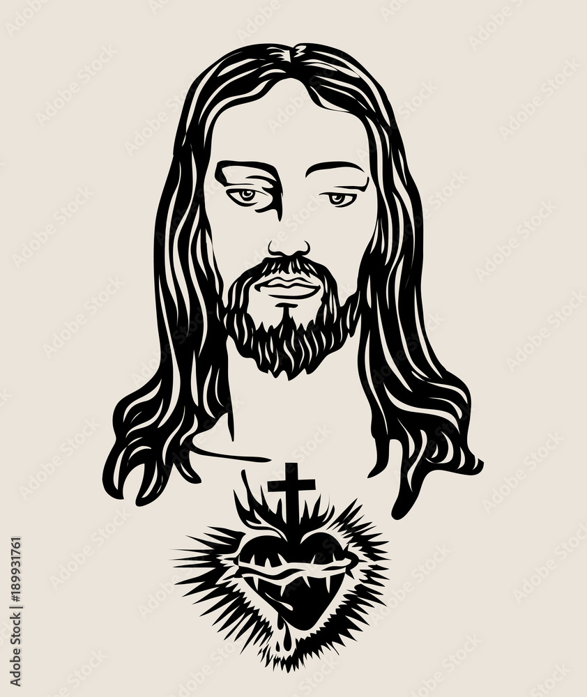 Jesus Pencil Drawin Drawing by Joseph Francis - Pixels
