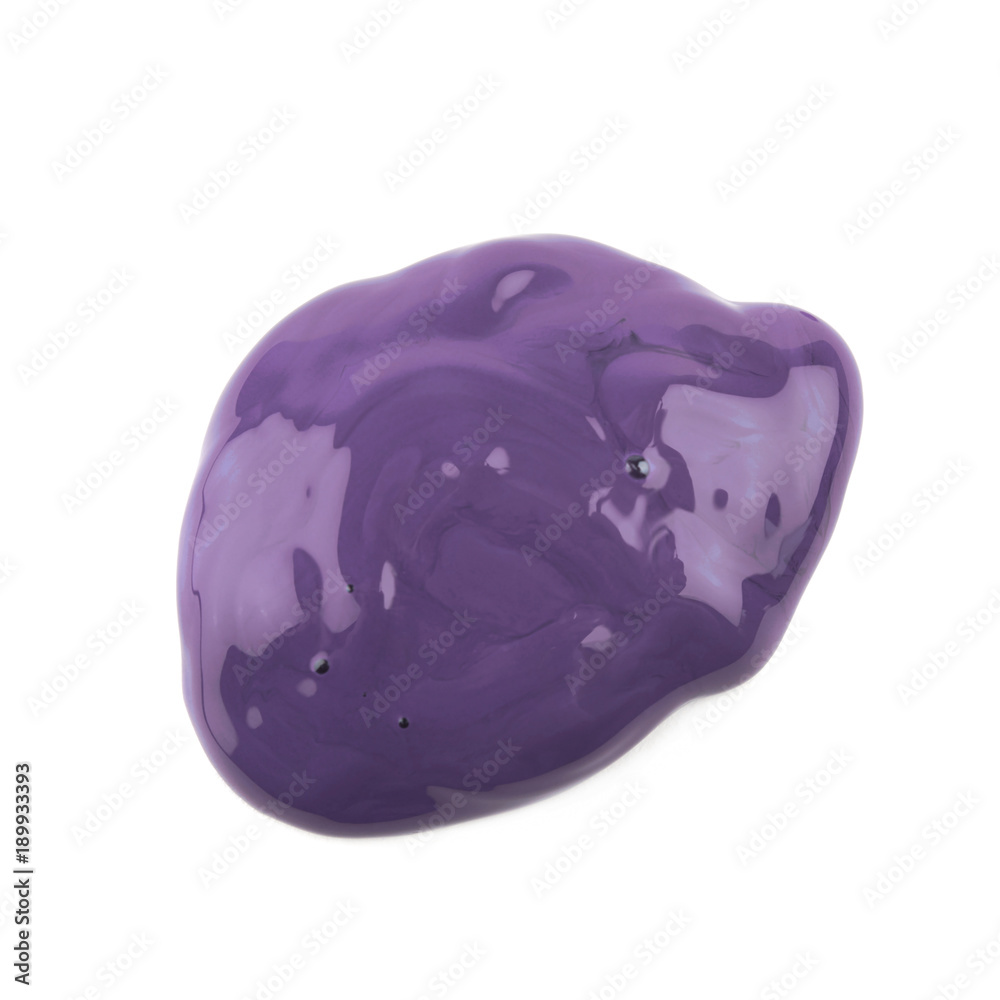 Spill of paint dye isolated Spill of paint dye isolated