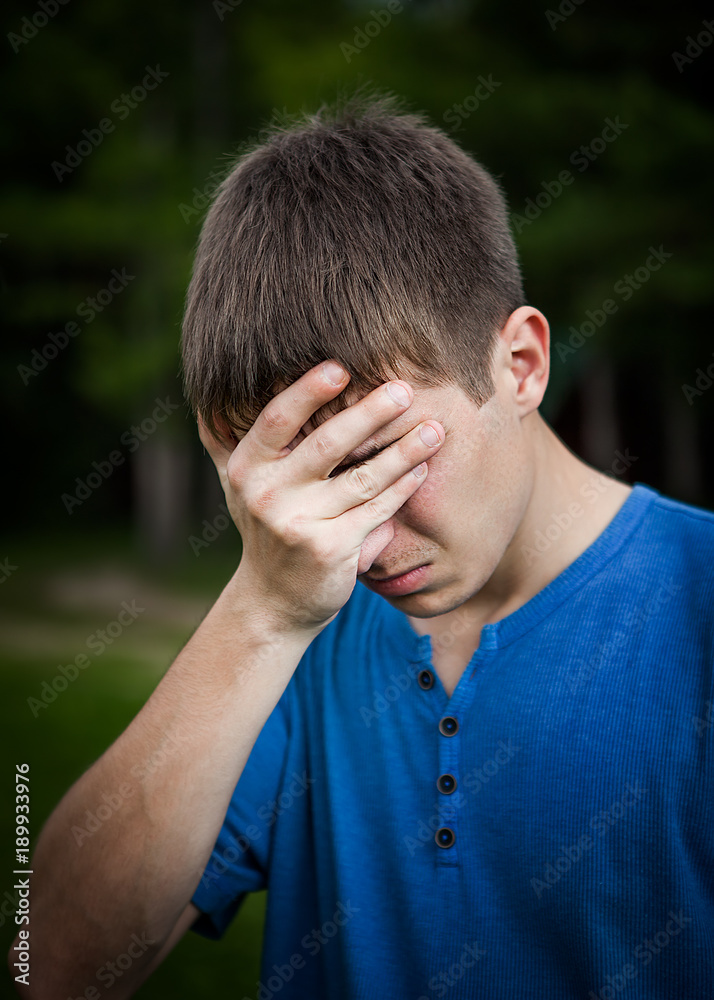 Fototapeta premium Sad Young Man