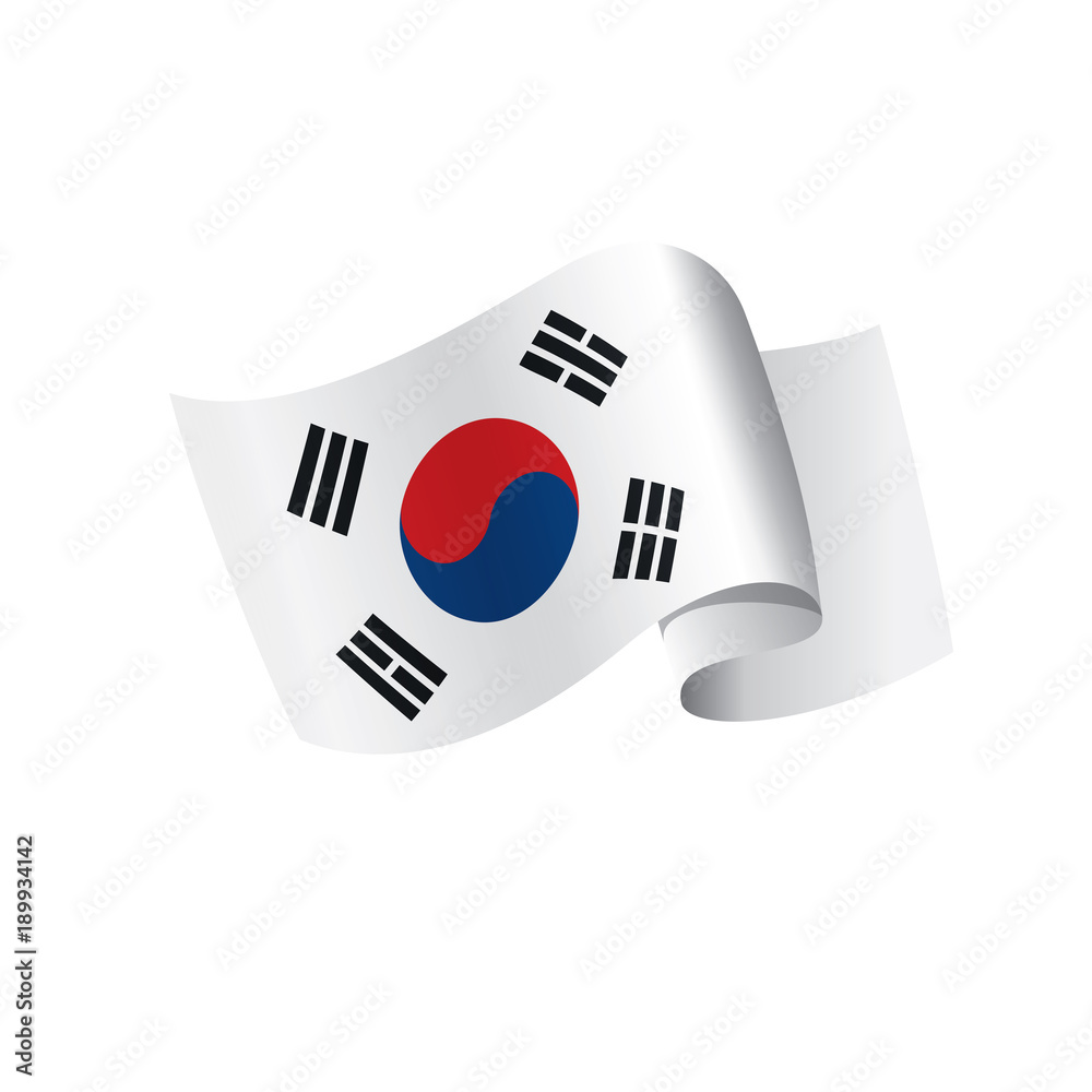 South Korean flag, vector illustration South Korean flag, vector illustration