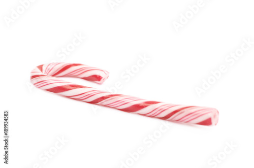 Christmas candy cane isolated