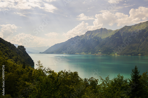 View of Lake Brienz in the Interlake Valley  Switzerland