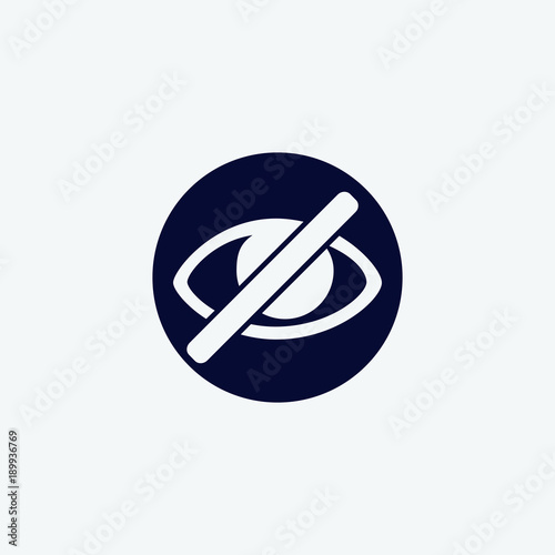 blind icon, vector illustration. disable icon vector