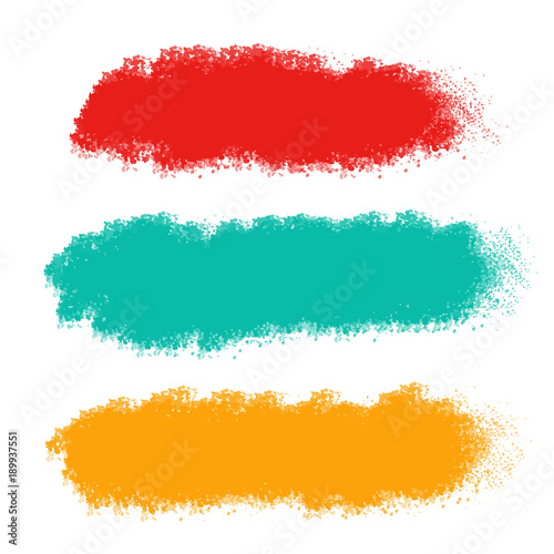 Set abstract watercolor paint stains, brushstrokes