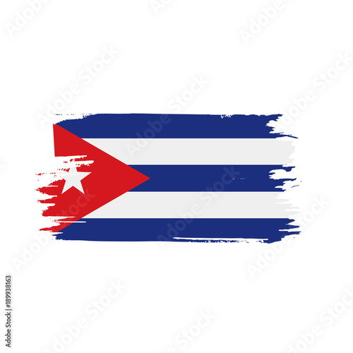 Cuba flag, vector illustration