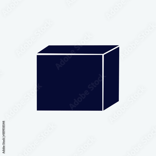 box icon, vector illustration. pack icon vector