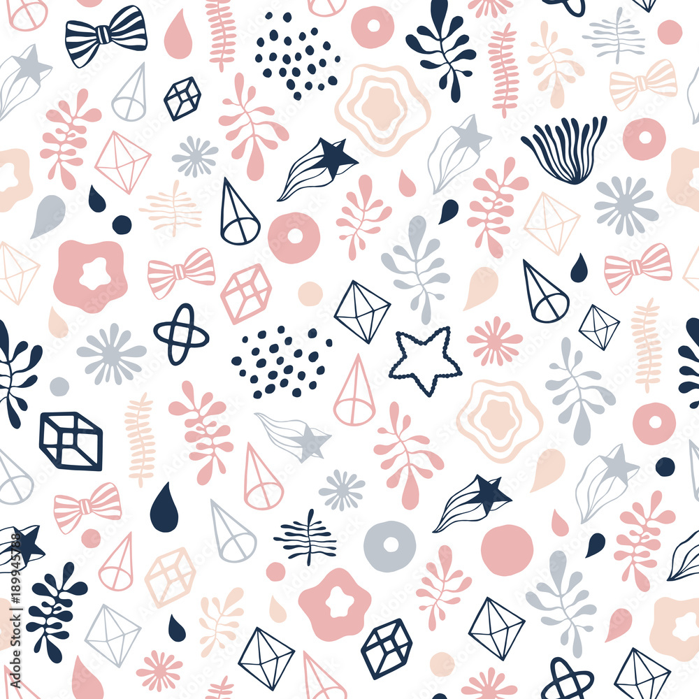 Seamless pattern with hand drawn textures. Seamless pattern with hand drawn textures.
