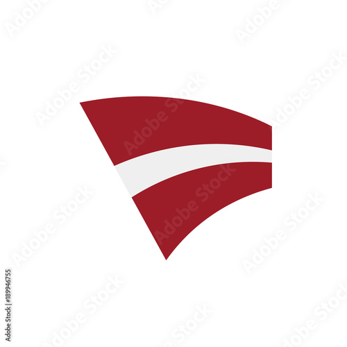 Latvia flag, vector illustration photo