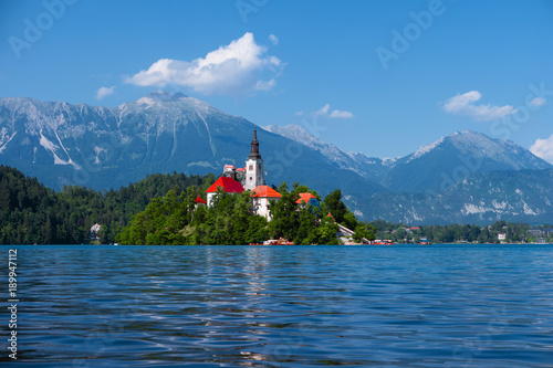 Fényképezés Lake Bled, Alps, Slovenia, Europe. Summer scenery