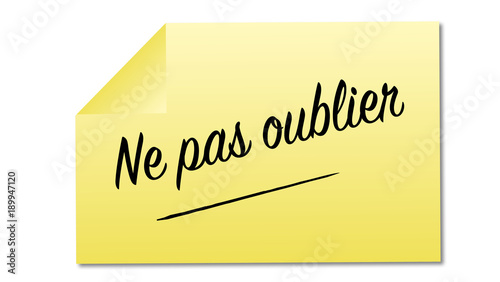Obraz na płótnie ne pas oublier post it