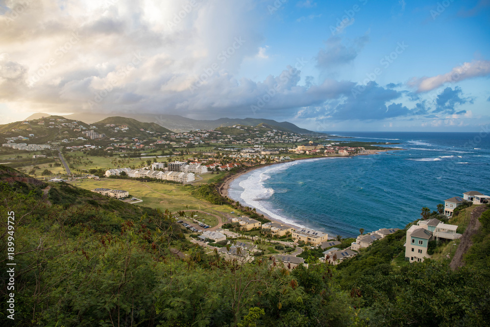 Frigate Bay on Saint Kitts and Nevis in the Caribbean