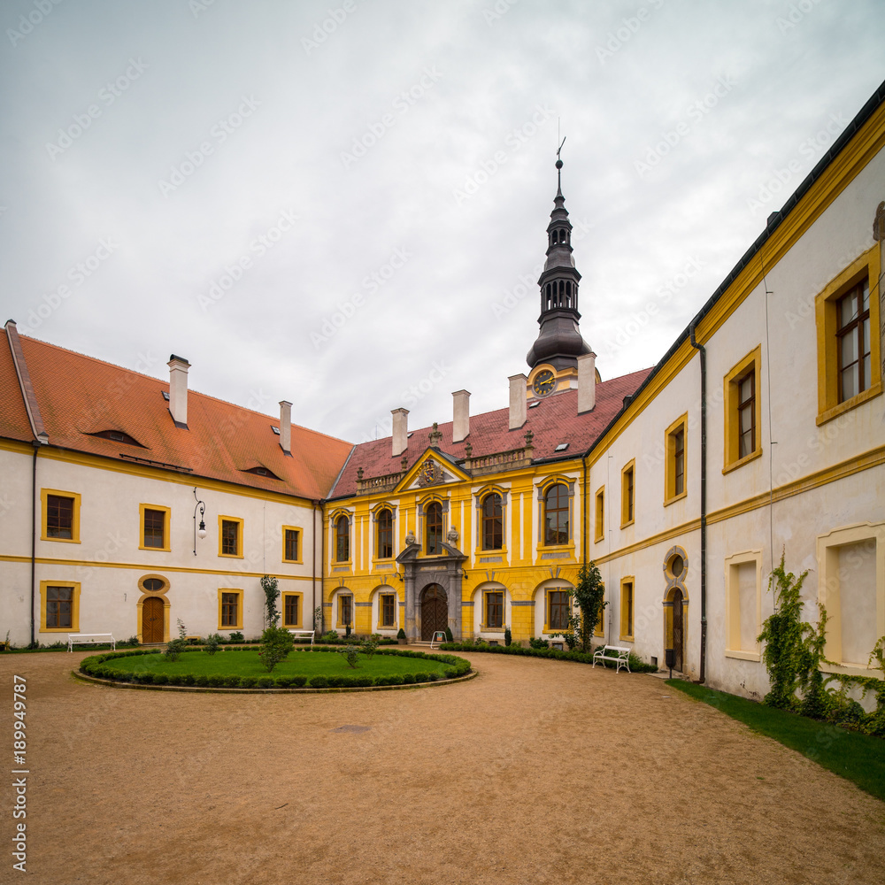Naklejka premium Decin castle in north Bohemia