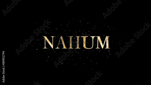 Book Of Bible Nahum + Alpha Channel photo