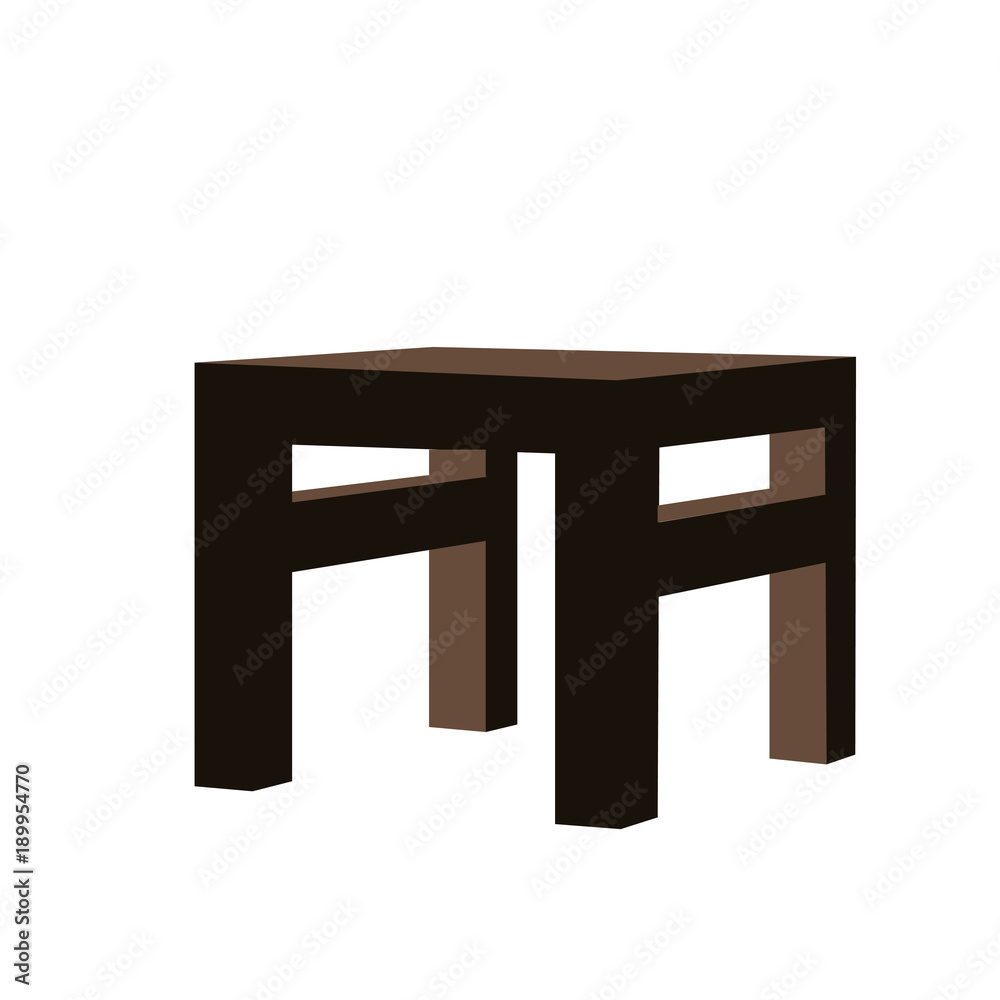 Perspective 3D looks of table furniture vector assets Perspective 3D looks of table furniture vector assets