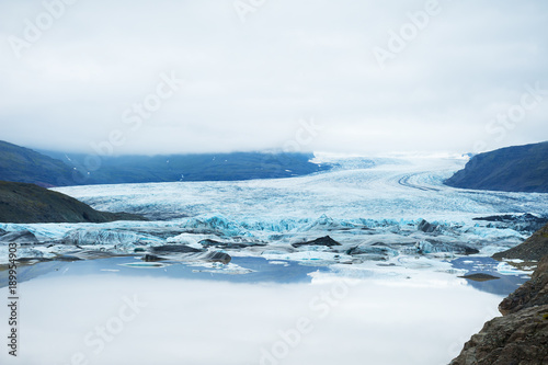 Vatnajokull glacier in south Iceland.