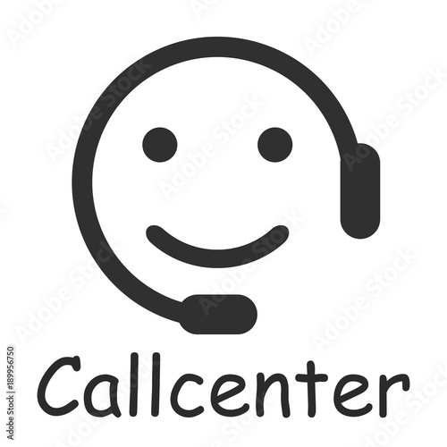 Positive dispatcher smilies, happy smiley emotion, by smilies, cartoon emoticon - stock vector