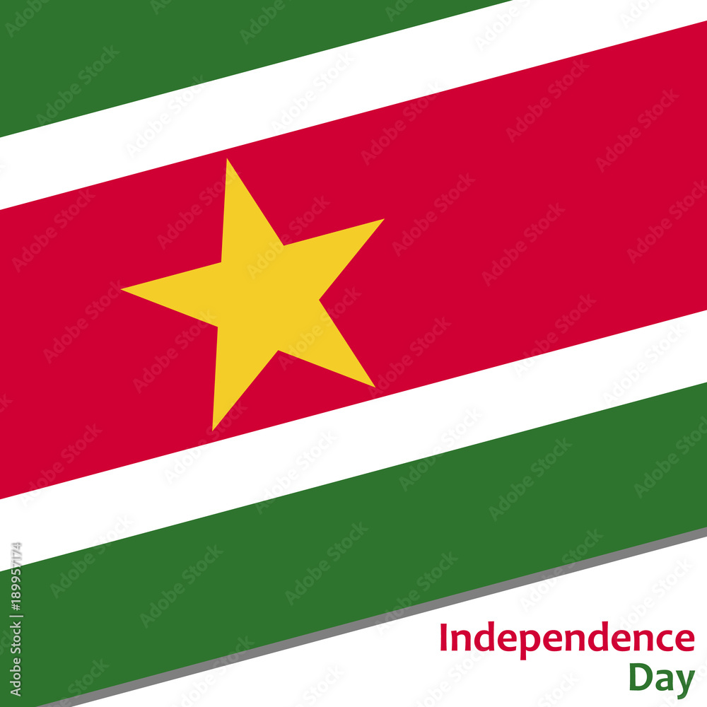 Fototapeta premium Surinam independence day