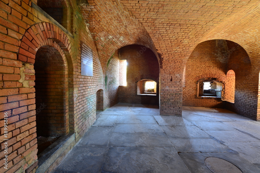 The Powder storage room of an American fortress from the Civil war
The Powder storage room of an American fortress from the Civil war