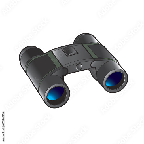 isolated binocular vector illustration