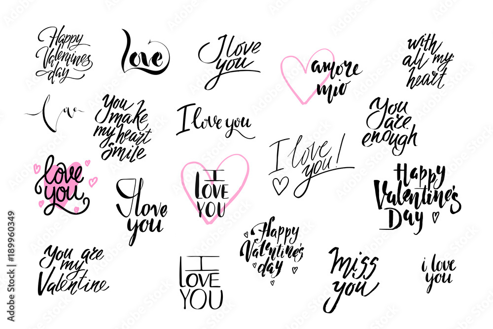 i love you calligraphy fonts