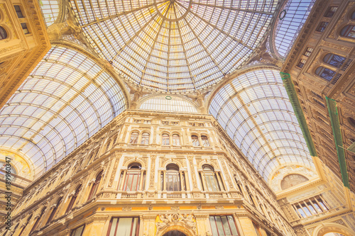 Galleria Umberto I  public shopping gallery in Naples.