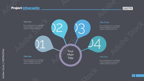 Four Steps For Success Slide Template