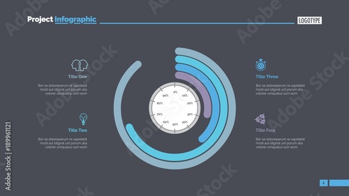 Informative infographics slide template